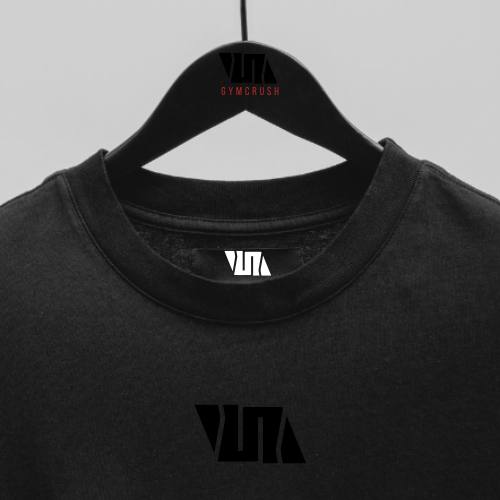 Oversized T-shirt Black ´n black crush