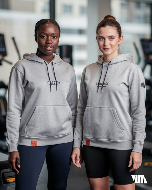 Hoodie - WL  Grey “Stay sharp. Stay zipped.”