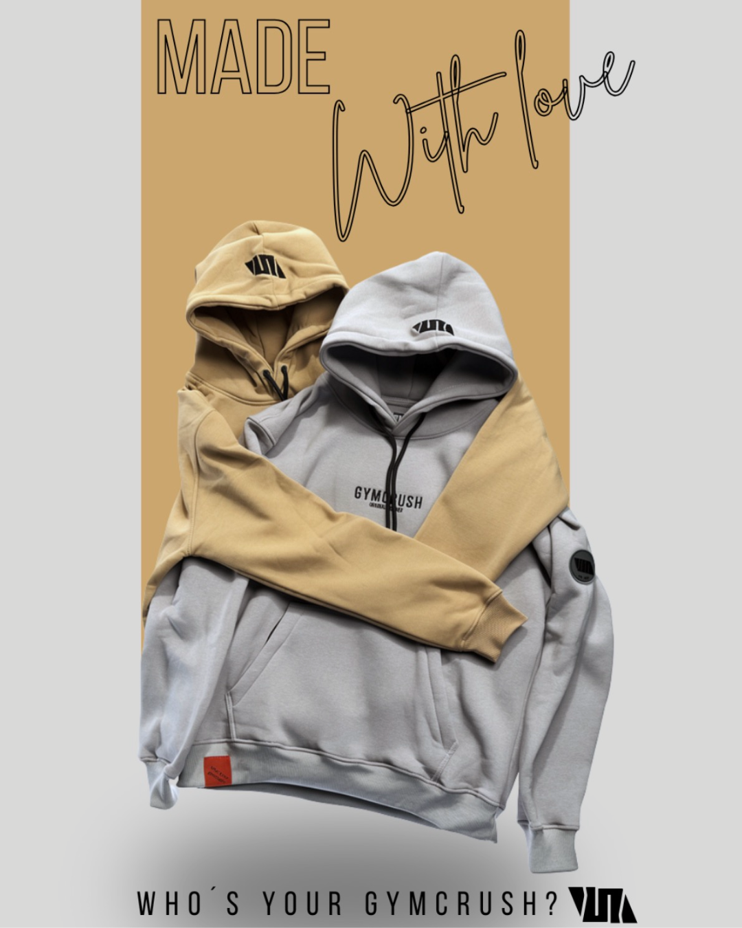 Hoodie - WL Beige “Stay sharp. Stay zipped.” (Kopia) (Kopia)