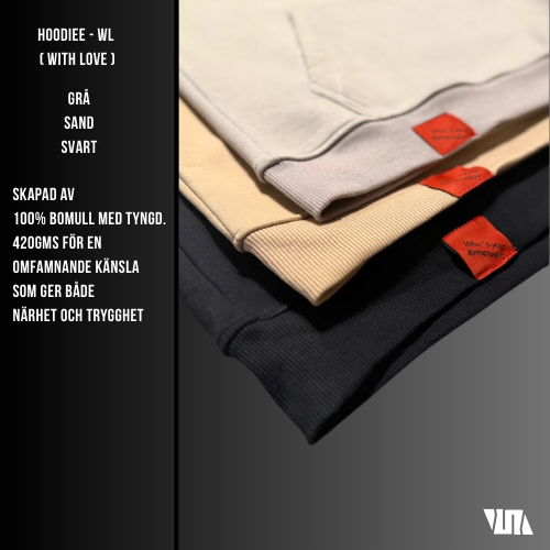 Hoodie - WL  Black “Stay sharp. Stay zipped.” (Kopia)